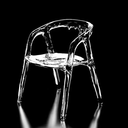 Leaves and Water– Glacier Amber Crystal Dining Chair A