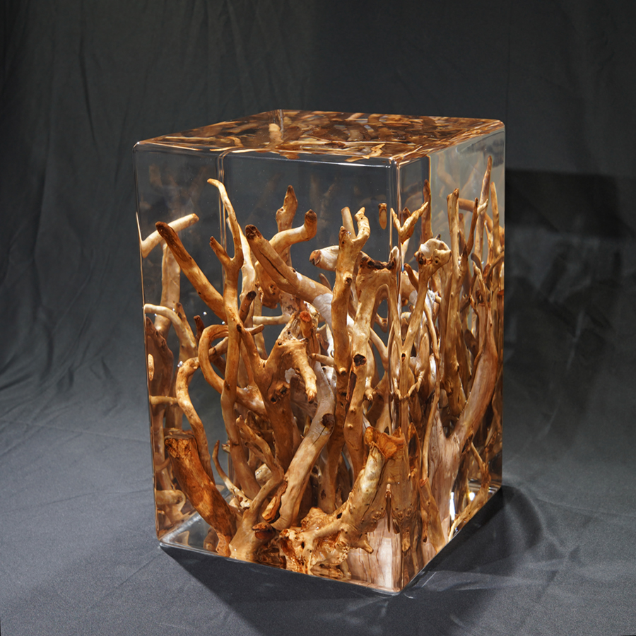 Tree root crystal stools (2)