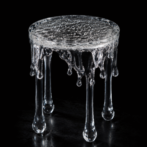 Bespoke Melting Ice Side Table | Luxury Hospitality Art Furniture