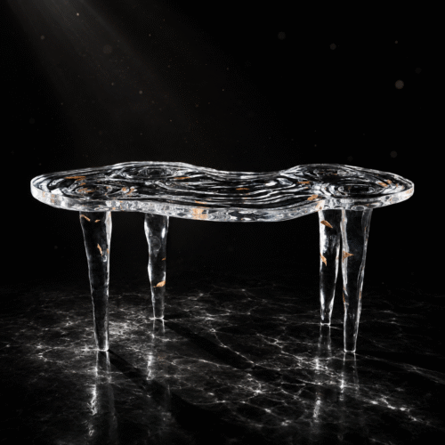 Autumn Leaf Crystal Coffee Table | Bespoke Tea Table