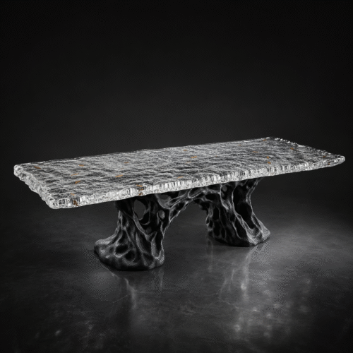 Bespoke Frozen Water Dining Table | Luxury Tea Table