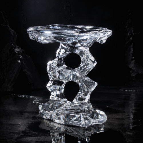 The Taihu Gongshi Side Table | Bespoke Eroded Crystal Stool