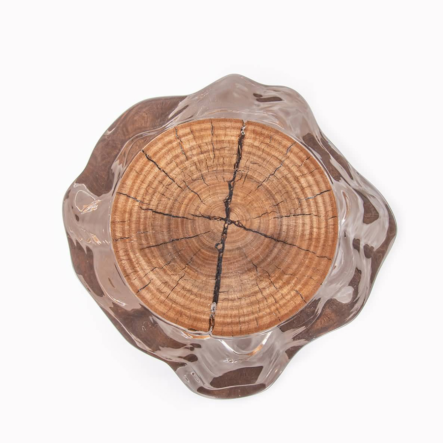 wood Crystal stools (5)