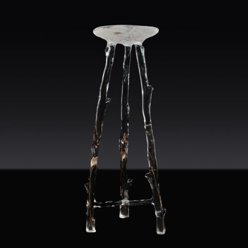 "liquid vortex" crystal side table | sculptural art furniture (copy)