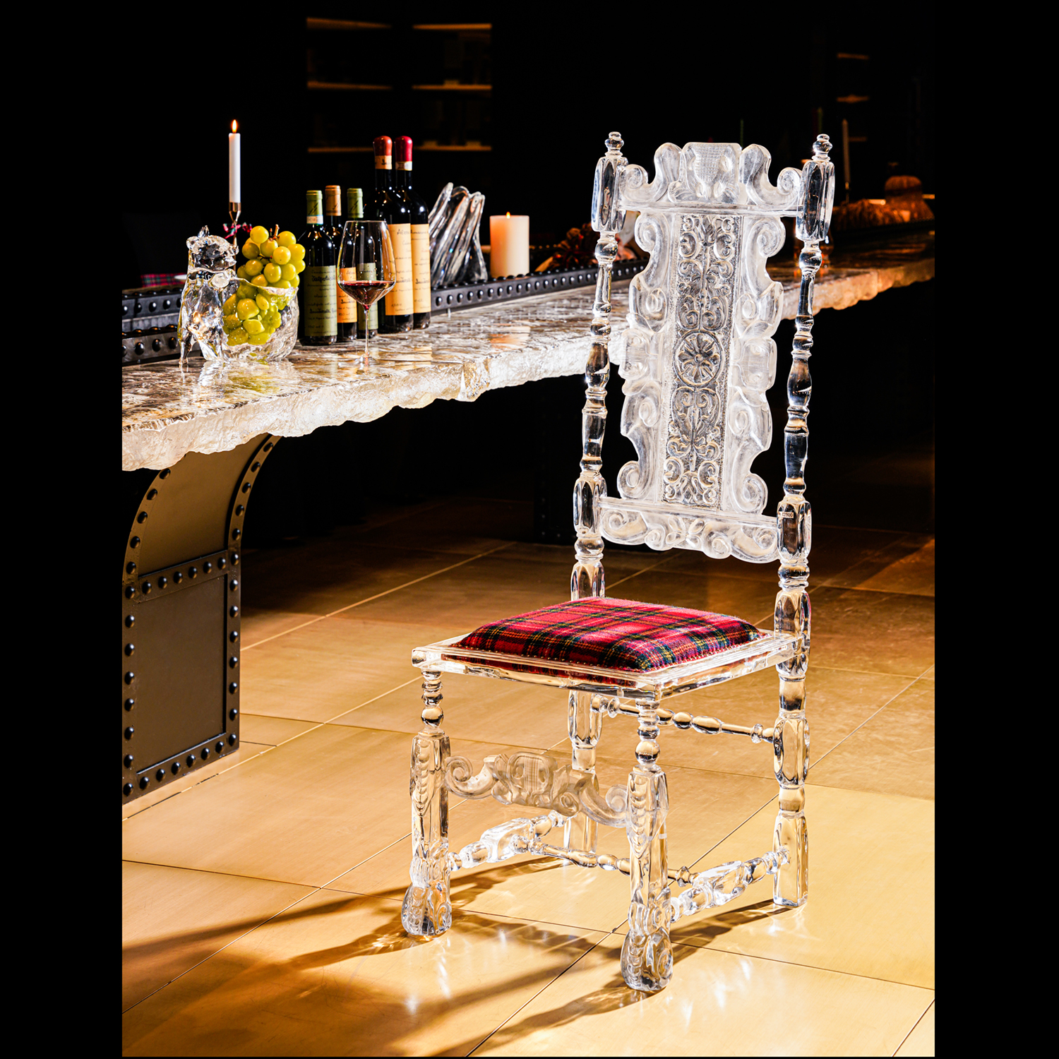"highland majesty" crystal & leather high back chair | classical art furniture (copy) "highland majesty" crystal & leather high back chair | classical art furniture (copy)